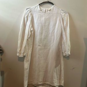 White linen dress from Ann Mashburn